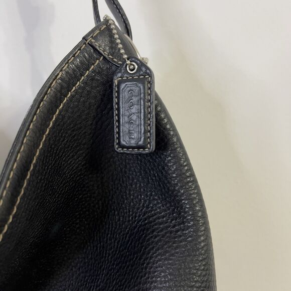 Coach Shoulder Bag Leather Black Authentic NoK05S-5715 - Picture 5 of 14